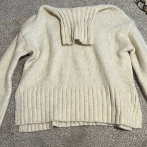 Cream turtleneck sweater